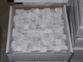 Opus Bianco Carrara Marble Mosaic Tiles