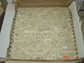 Honey Onyx split finish mosaic tile