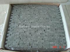 Bluestone Split finish marble mosaic tiles