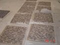 Marron Emperador Split finish marble mosaic tiles