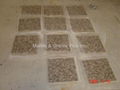 Marron Emperador Split finish marble mosaic tiles 3