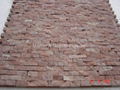 Rojo Alicante Split finish marble mosaic tile