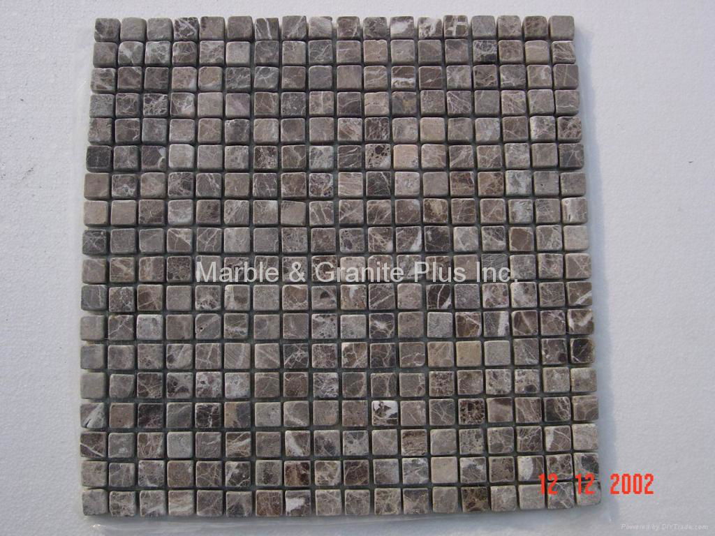 Marron Emperador Marble Mosaic Tiles 2