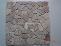 Timber Brown marble mosaic tiles 4