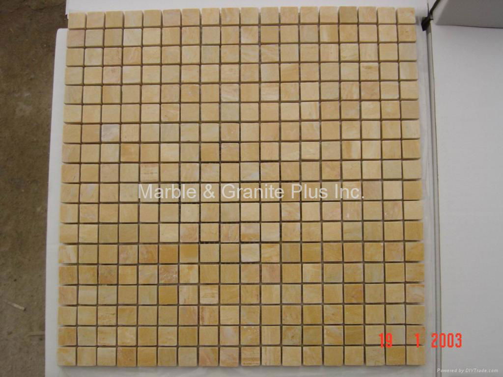 Giallo Oriental Marble Mosaic Tiles 5