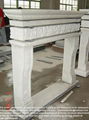 China white marble fireplace