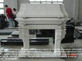 China White marble fireplace