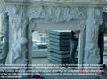 China White marble fireplace