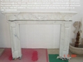 China White marble fireplace