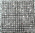 Mystic Grey (Mucy Grey, Gris Jaspe) marble mosaic tiles