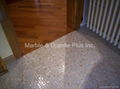 After Effect of Mesh Mother of Pearl Mosaic tiles on the floor