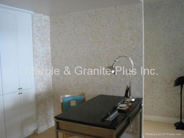 Mesh Mother of Pearl Mosaic Tiles for rooms 3