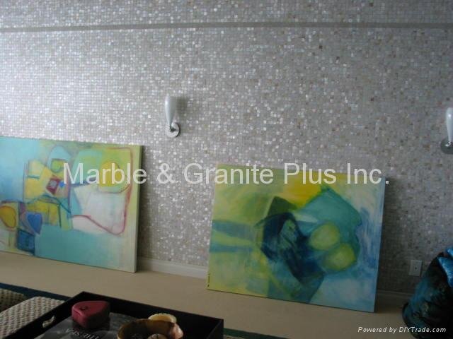 Mesh Mother of Pearl Mosaic Tiles for rooms 4