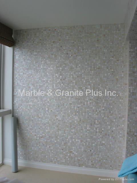 Mesh Mother of Pearl Mosaic Tiles for rooms 5