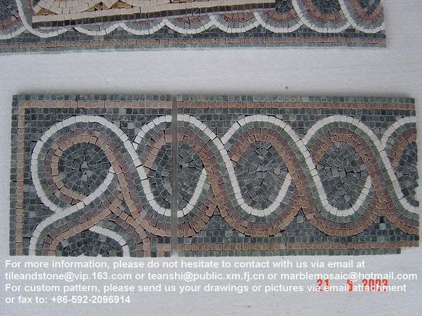 Marble mosaic border