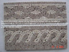 Marble mosaic border