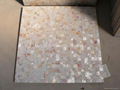 25x25mm/600x600x11 Solid White Mother of Pearl Tile, porcelain tile backing 4