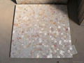 25x25mm/600x600x11 Solid White Mother of Pearl Tile, porcelain tile backing