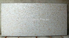 25x15mm/2430x1210x20mm Solid White freshwater MOP slab