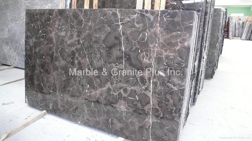 Tequila Brown, Chinese Marron Emperador marble slab