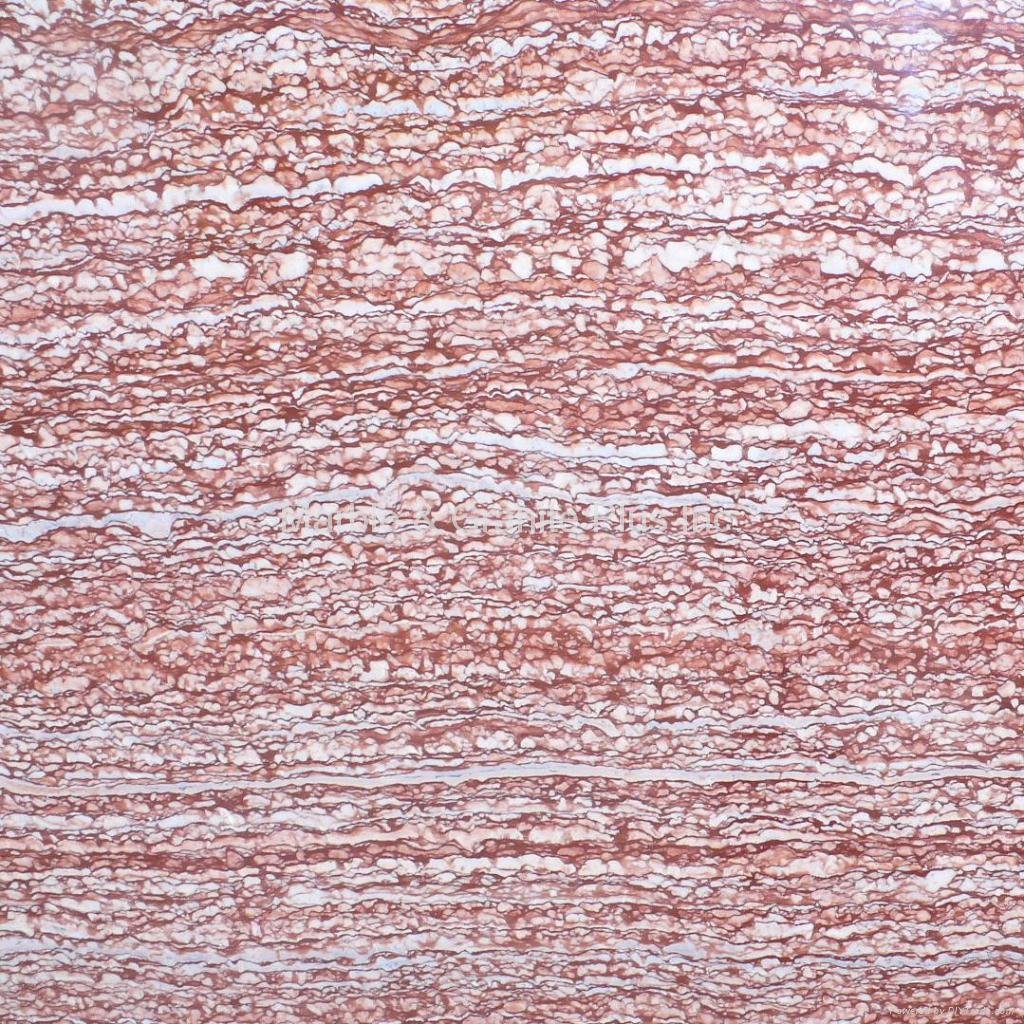 Desert Red marble slab 3
