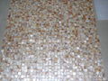 mesh Natural Yellow shade mother of pearl (MOP) shell mosaic tile