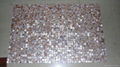 mesh Natural Brown shade mother of pearl mosaic tile