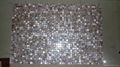 mesh Natural Brown shade mother of pearl mosaic tile