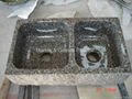 Leopard Skin granite farmhouse sink 1