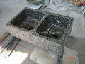 Leopard Skin granite farmhouse sink 3