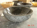 Natural Cleft finish granite lavatory sink