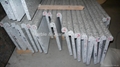Solid front edge granite step