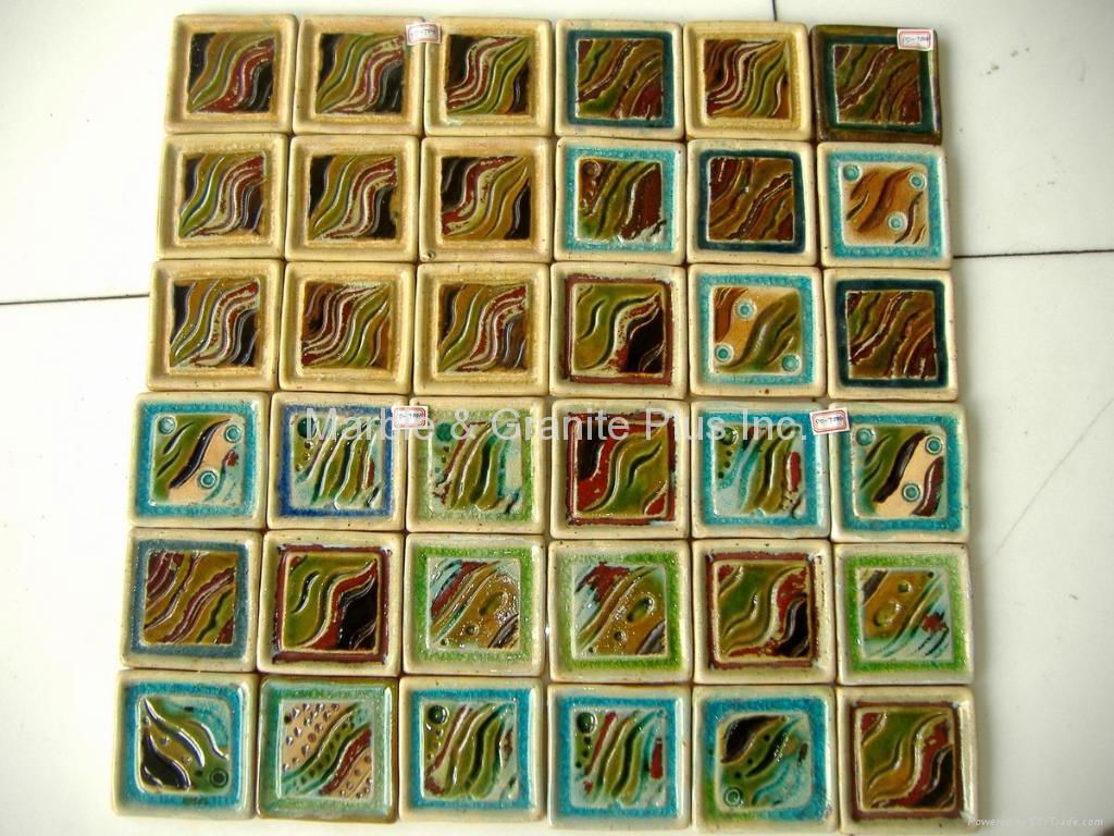 Handcrafted Terra Cotta Mosaic Tile 3