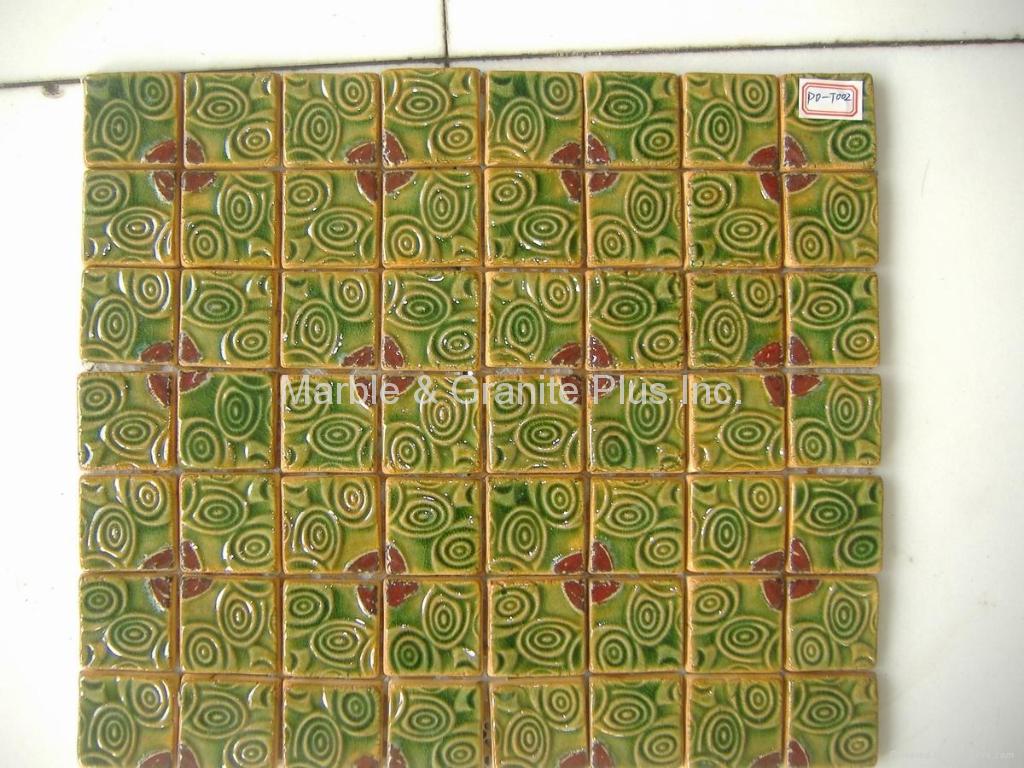 Handcrafted Terra Cotta Mosaic Tile 2