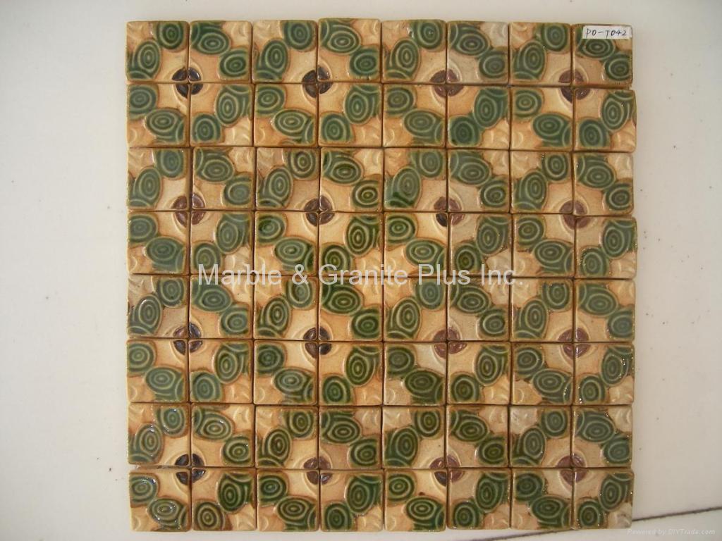 Handcrafted Terra Cotta Mosaic Tile 4