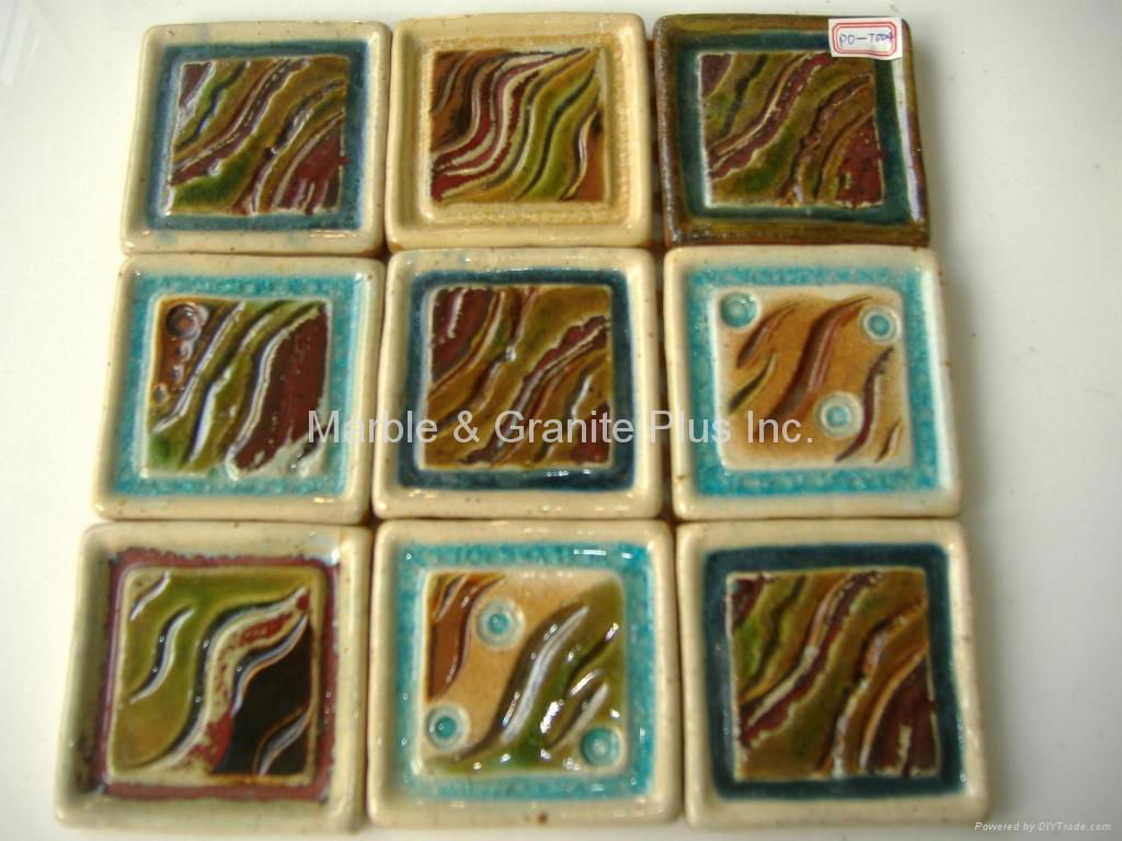 Handcrafted Terra Cotta Mosaic Tile 2