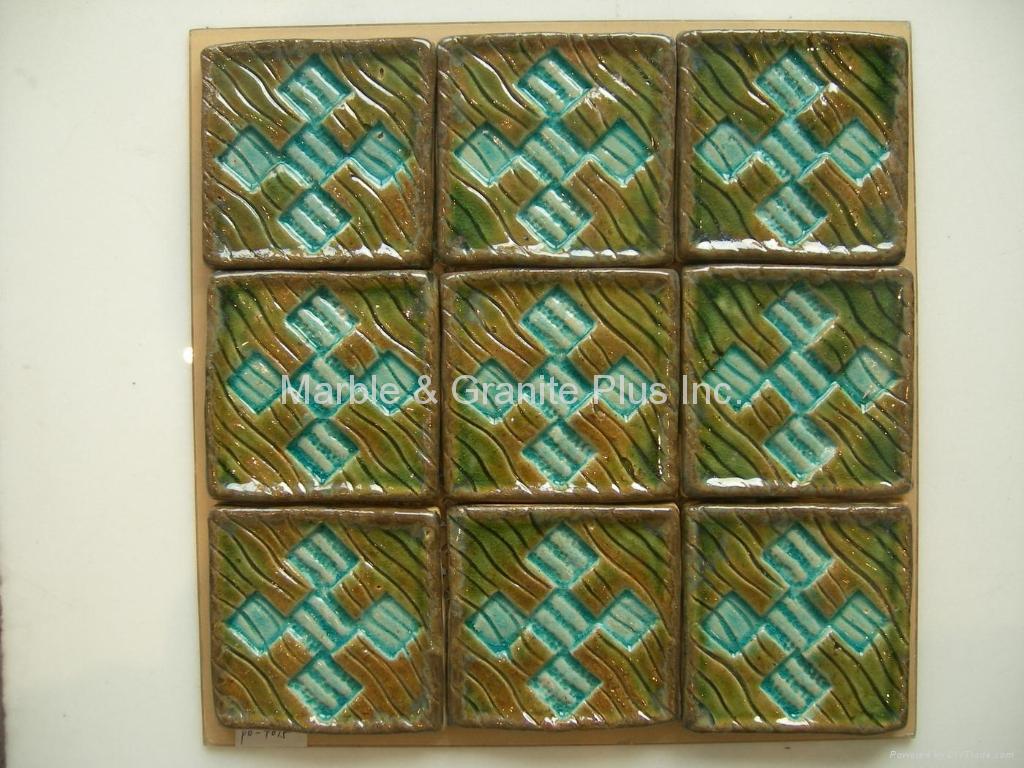 Handcrafted Terra Cotta Mosaic Tile 3