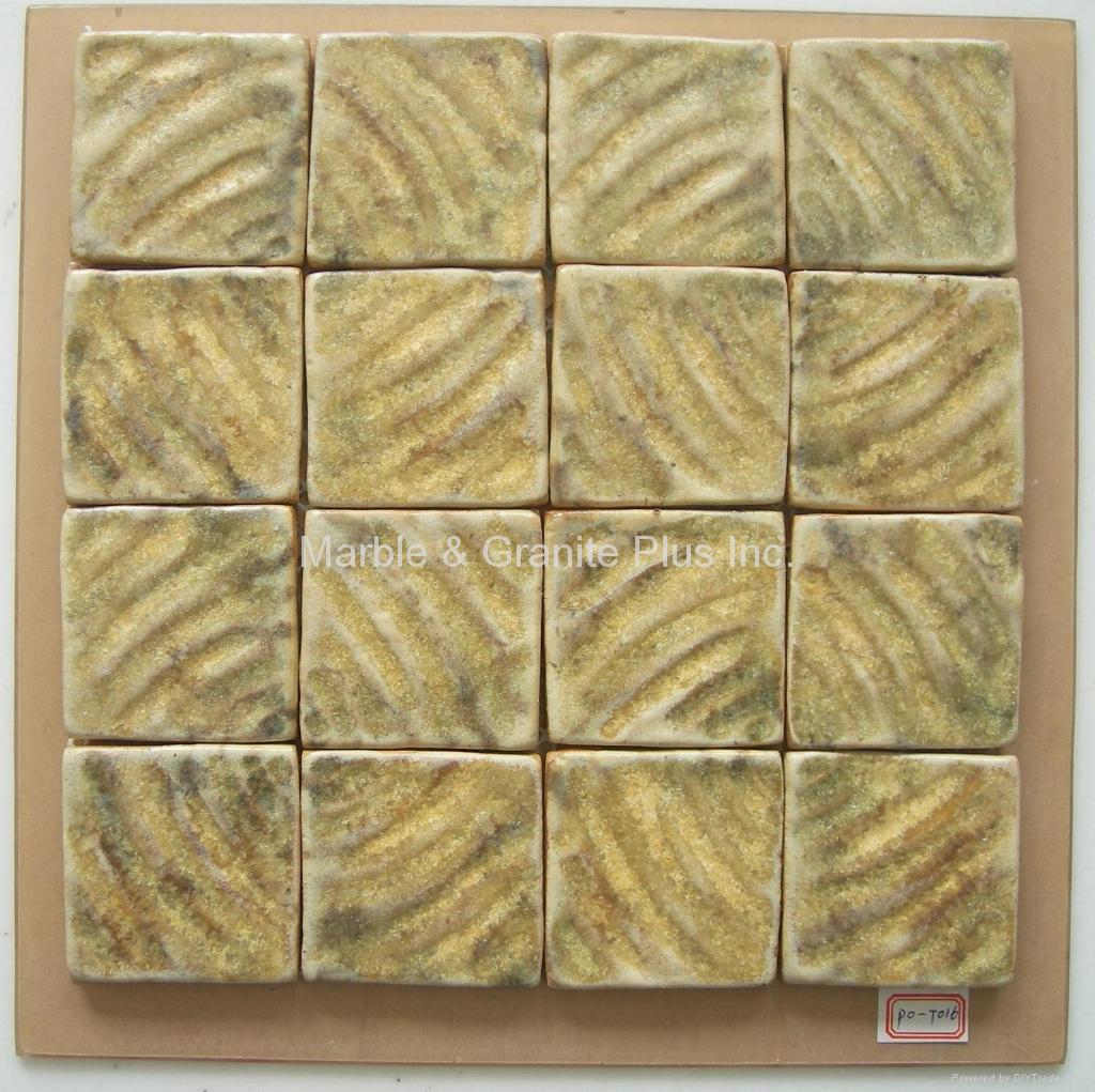 Handcrafted Terra Cotta Mosaic Tile 4