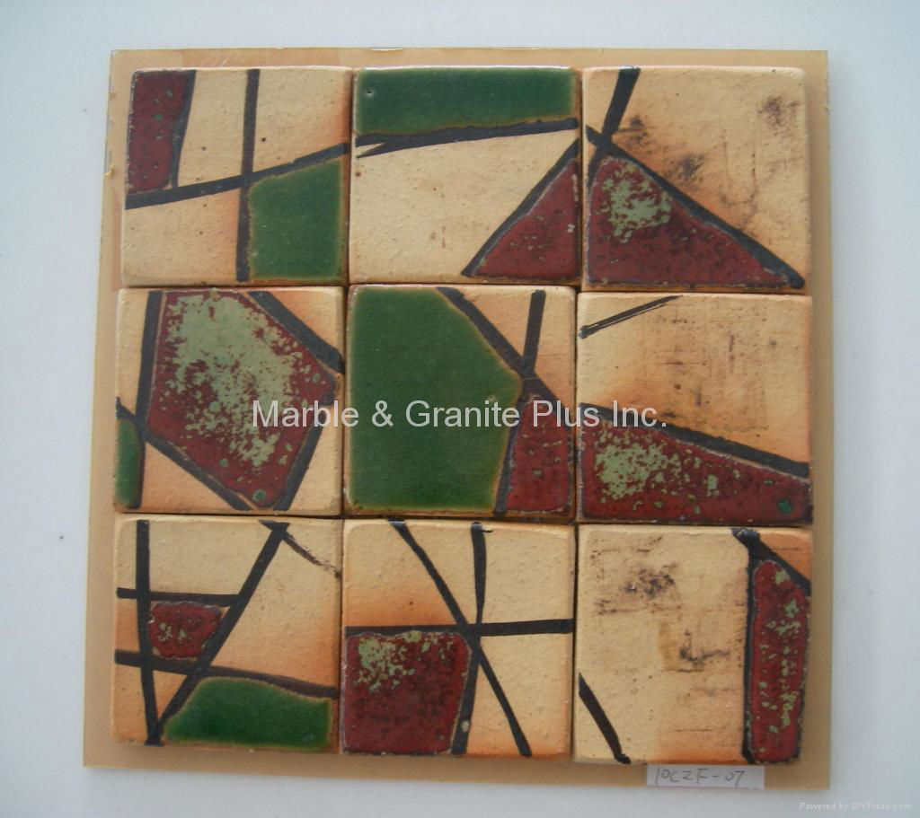 Handcrafted Terra Cotta Mosaic Tile 4