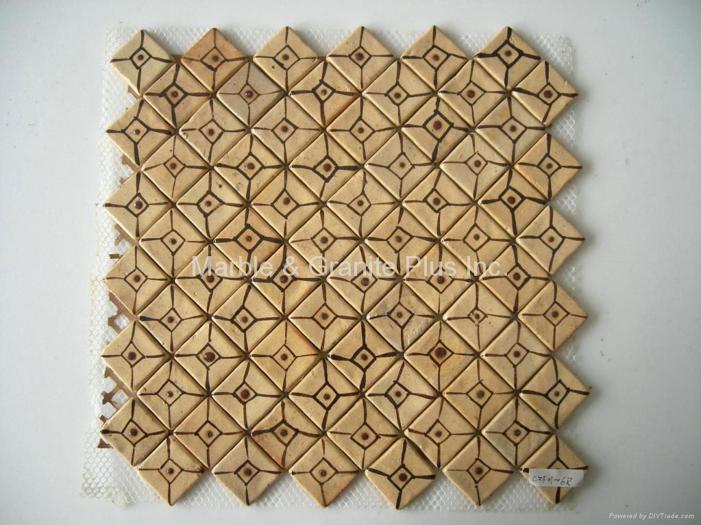 Handcrafted Terra Cotta Mosaic Tile