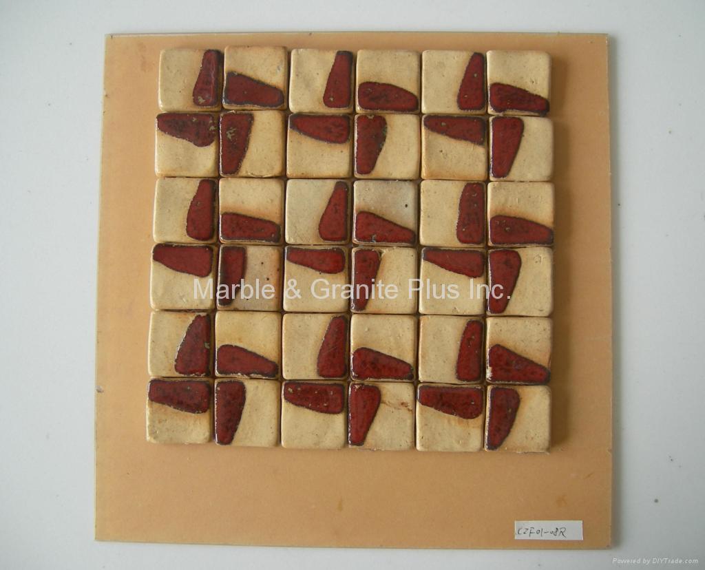 Handcrafted Terra Cotta Mosaic Tile 4