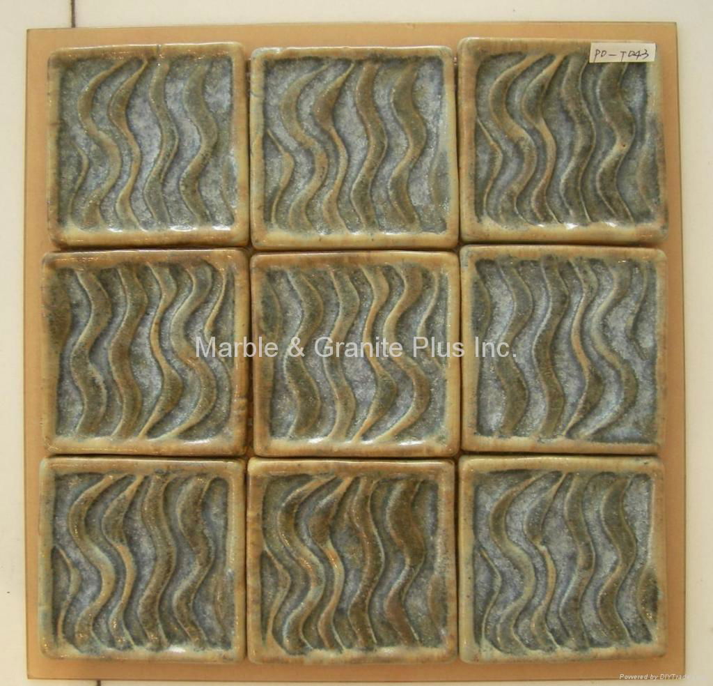 Handcrafted Terra Cotta Mosaic Tile 5