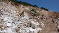 Crystal White marble quarry