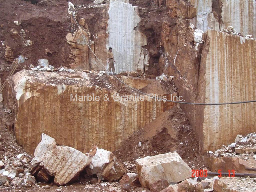 Hunan White marble quarry (one of China White marbles) (China