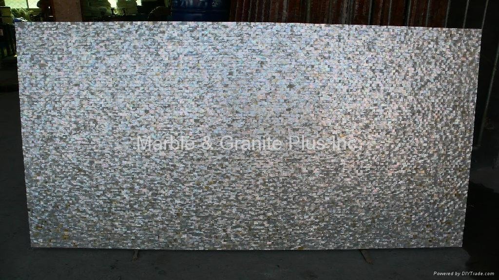 20x10mm/2440x1220x20mm Solid Whitelip Seashell MOP slab