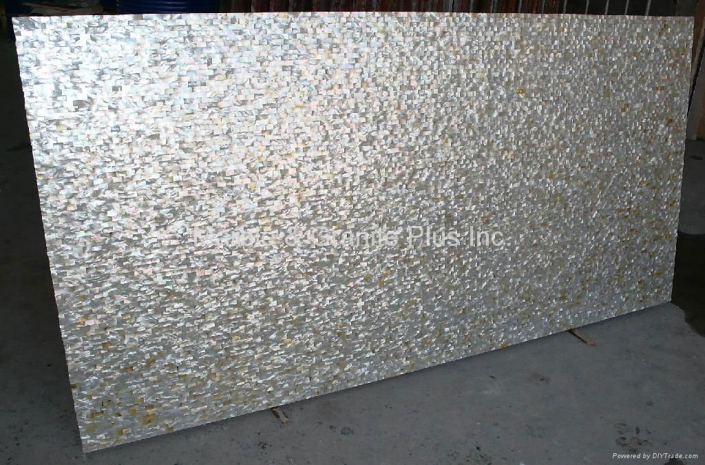 20x10mm/2440x1220x20mm Solid Whitelip Seashell MOP slab