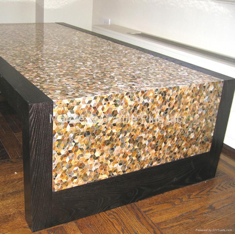 Solid MOP Shell Table Top 4