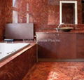 Rosso Impero bathroom 1