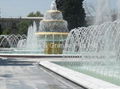 Crystal White fountain border & Cloisonne Fountain