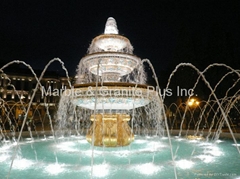 Crystal White fountain border & Cloisonne Fountain